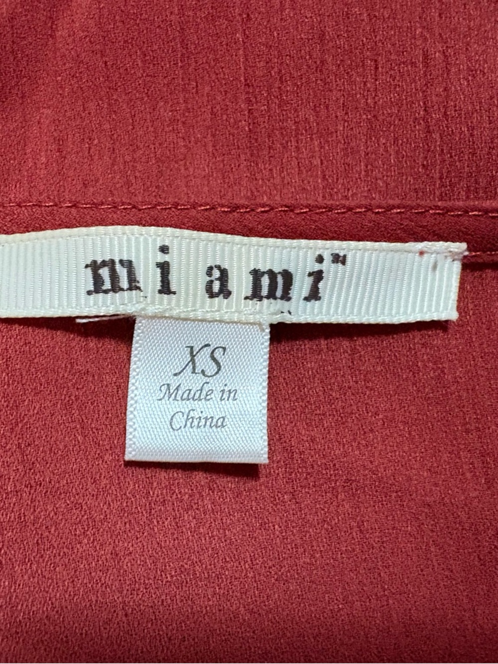 Miami Orange Button-Front Ruffle Mini Dress - Picture 3 of 3